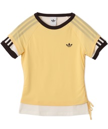 adidas（アディダス）の「adidas DOUBLE LAYERED CALI T-SHIRT / アディダス ダブル レイヤード カリ Tシャツ（Tシャツ/カットソー）」
