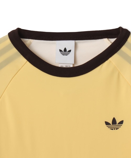 adidas（アディダス）の「adidas DOUBLE LAYERED CALI T-SHIRT / アディダス ダブル レイヤード カリ Tシャツ（Tシャツ/カットソー・レディース・イエロー・L/M/S）」の4枚目の写真