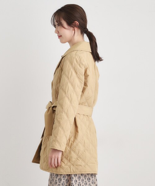 LAURA ASHLEY(ローラアシュレイ)の「シングルブレステッド キルトコート(その他アウター・レディース・ベージュ/ブラック・38/40)」の12枚目の写真
