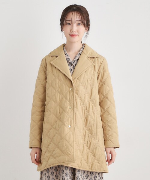 LAURA ASHLEY(ローラアシュレイ)の「シングルブレステッド キルトコート(その他アウター・レディース・ベージュ/ブラック・38/40)」の21枚目の写真