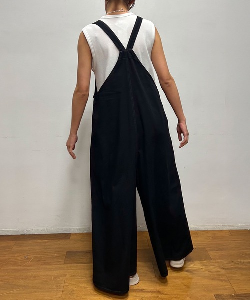 Munich（ミューニック）の「6.5ozスラブデニムフレアサロペット（サロペット/オーバーオール・レディース・ネイビー/モカ/ブラック・S）」の9枚目の写真