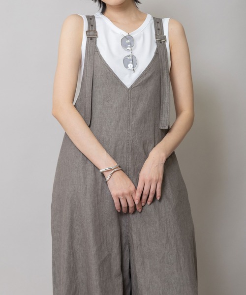 Munich（ミューニック）の「6.5ozスラブデニムフレアサロペット（サロペット/オーバーオール・レディース・ネイビー/モカ/ブラック・S）」の15枚目の写真