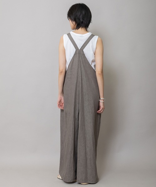 Munich（ミューニック）の「6.5ozスラブデニムフレアサロペット（サロペット/オーバーオール・レディース・ネイビー/モカ/ブラック・S）」の18枚目の写真