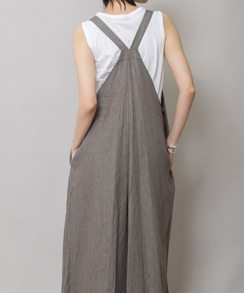 Munich（ミューニック）の「6.5ozスラブデニムフレアサロペット（サロペット/オーバーオール・レディース・ネイビー/モカ/ブラック・S）」の17枚目の写真