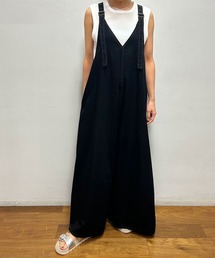 Munich（ミューニック）の「6.5ozスラブデニムフレアサロペット（サロペット/オーバーオール）」