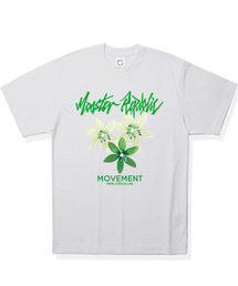 スウィートフラワーミックスグリーンTシャツホワイト