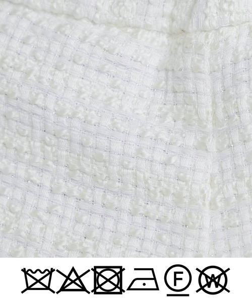 PICCIN PERLA（ピッチンペルラ）の「ツイードキュロットパンツ（その他パンツ・レディース・オフホワイト/ブラック・M）」の22枚目の写真