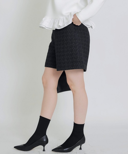 PICCIN PERLA（ピッチンペルラ）の「ツイードキュロットパンツ（その他パンツ・レディース・オフホワイト/ブラック・M）」の13枚目の写真