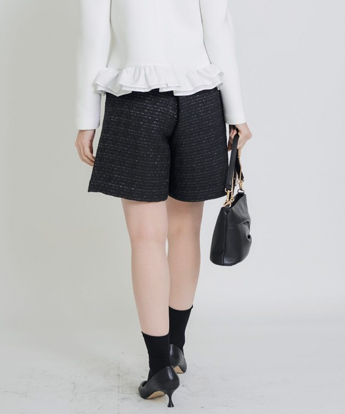 PICCIN PERLA（ピッチンペルラ）の「ツイードキュロットパンツ（その他パンツ・レディース・オフホワイト/ブラック・M）」の12枚目の写真