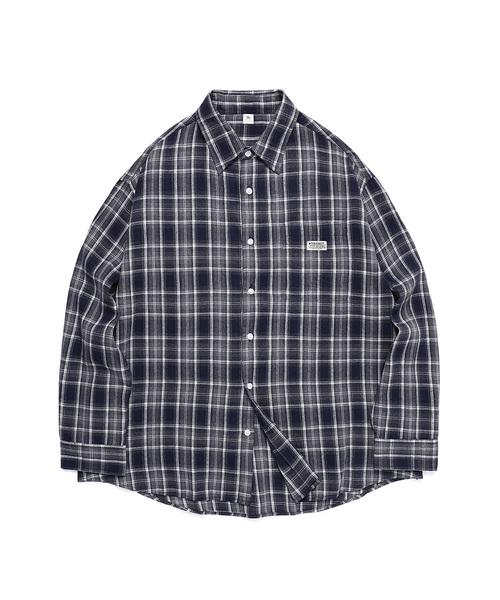 VENHIT(ベンヒット)の「ヴィンテージフォレストタータンシャツ_ネイビー(シャツ/ブラウス・レディース・ネイビー・MEDIUM/LARGE/X-LARGE)」の1枚目の写真