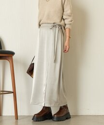 Jena espace merveilleux | ラップ風サテンスカート(スカート)