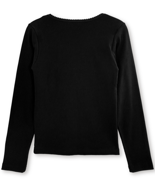 DAMISH(ダミシュ)の「サンアンドムーンボタンロングスリーブ_ブラック(Tシャツ/カットソー・レディース・ブラック・FREE)」の5枚目の写真