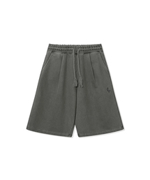 BLOW（ブロウ）の「830g ヘビーピグメントハーフパンツ_カーキ（スウェットパンツ）」