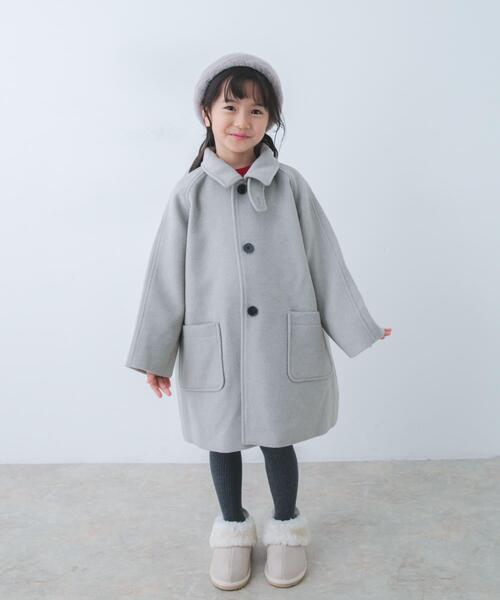 URBAN RESEARCH DOORS(アーバンリサーチドアーズ)の「ステンカラーウール混コート(KIDS)(その他アウター・キッズ・グレー系その他/ネイビー・135/105/120)」の6枚目の写真