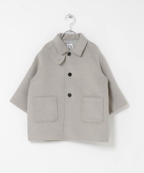 URBAN RESEARCH DOORS(アーバンリサーチドアーズ)の「ステンカラーウール混コート(KIDS)(その他アウター・キッズ・グレー系その他/ネイビー・135/105/120)」の7枚目の写真