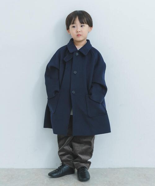 URBAN RESEARCH DOORS(アーバンリサーチドアーズ)の「ステンカラーウール混コート(KIDS)(その他アウター・キッズ・グレー系その他/ネイビー・135/105/120)」の12枚目の写真