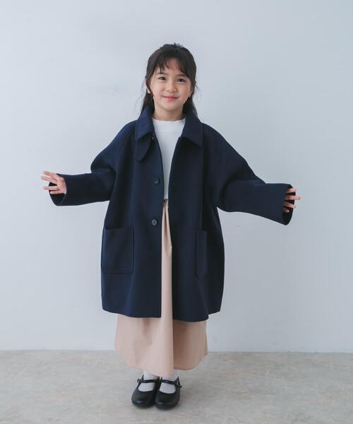URBAN RESEARCH DOORS(アーバンリサーチドアーズ)の「ステンカラーウール混コート(KIDS)(その他アウター・キッズ・グレー系その他/ネイビー・135/105/120)」の17枚目の写真