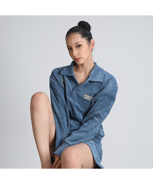 (RRC) Loungewear Oversize Carrot T‑shirt — оверсайз футболка цвета лойял‑блю