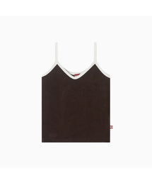 Terry Color Binding Sleeveless_Brown