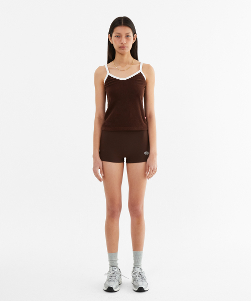 MENASOO(ミナス)の「Terry Color Binding Sleeveless_Brown(Tシャツ/カットソー・レディース・ブラウン・2/1)」の6枚目の写真