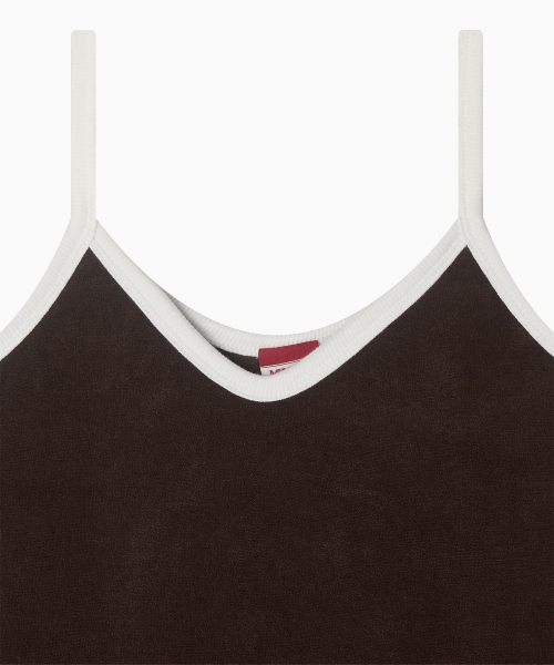 MENASOO(ミナス)の「Terry Color Binding Sleeveless_Brown(Tシャツ/カットソー・レディース・ブラウン・2/1)」の12枚目の写真