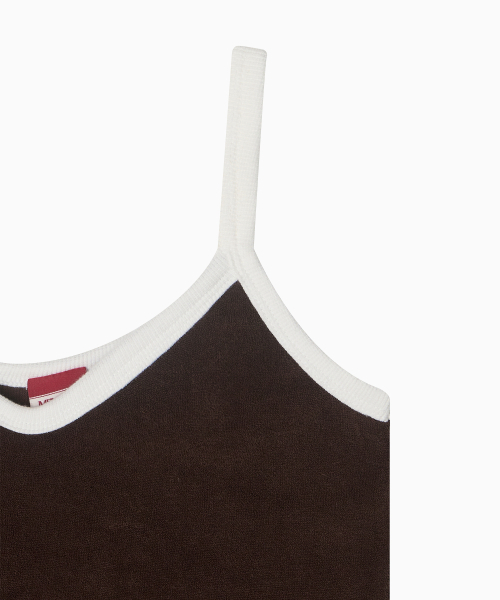 MENASOO(ミナス)の「Terry Color Binding Sleeveless_Brown(Tシャツ/カットソー・レディース・ブラウン・2/1)」の13枚目の写真