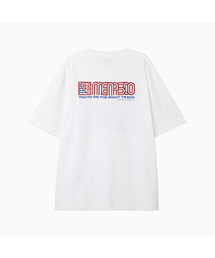 Squared Hearttrack Graphic T Shirt_White