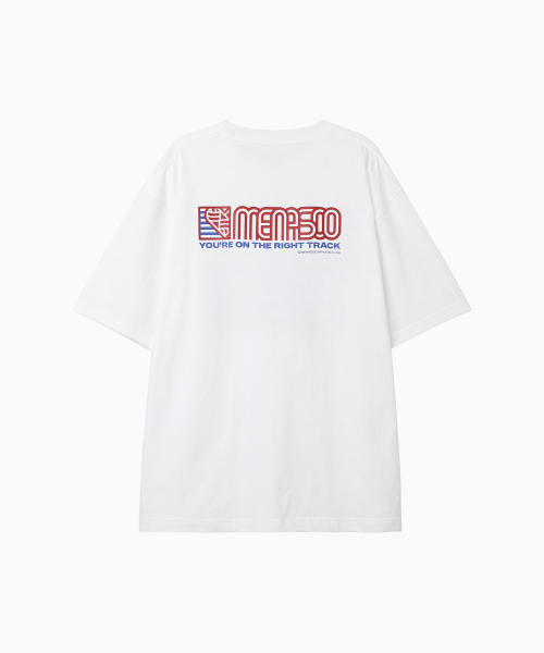 MENASOO（ミナス）の「Squared Hearttrack Graphic T Shirt_White（Tシャツ/カットソー・レディース・ホワイト・1/2/3）」の3枚目の写真