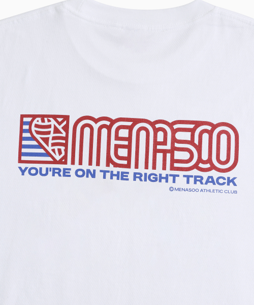 MENASOO（ミナス）の「Squared Hearttrack Graphic T Shirt_White（Tシャツ/カットソー・レディース・ホワイト・1/2/3）」の6枚目の写真