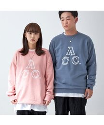 APOSTROPHE COMMA（アポストロフィコンマ）の「ACOロゴスウェットシャツ（ピンク/ホワイト）（スウェット）」