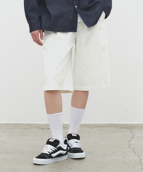 DECET(デケト)の「Cotton 2Pleats Shorts DCPT041Ivory(その他パンツ・レディース・その他・30/26/28)」の5枚目の写真
