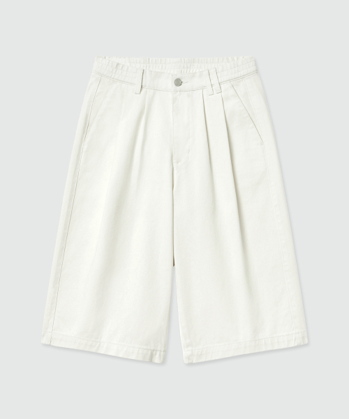 DECET(デケト)の「Cotton 2Pleats Shorts DCPT041Ivory(その他パンツ・レディース・その他・30/26/28)」の9枚目の写真