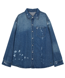 FDR（エフディーアール）の「Vintage Washed Pocket Denim Shirt Blue（シャツ/ブラウス）」