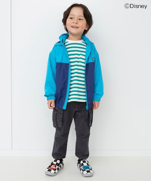 BREEZE（ブリーズ）の「らくらくサイドポケットパンツ_ジュニア対応（カーゴパンツ・キッズ・インディゴブルー/チャコール/レインボー・140/160/110/130/90/120/100/150）」の4枚目の写真