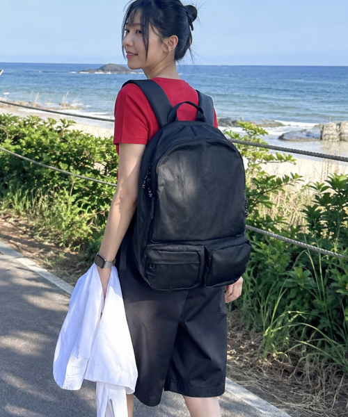MATHEMATIK(マスマティック)の「チューリング W45 デイリー旅行ノートパソコンバックパック生活防水ナイロンブラック(バックパック/リュック・レディース・その他・FREE)」の4枚目の写真