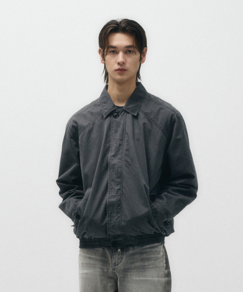 ECORR（エコル）の「コットンヘリングトンブルゾンジャケット_チャコール（ブルゾン・メンズ・その他・2(L)/3(XL)/1(M)）」の3枚目の写真