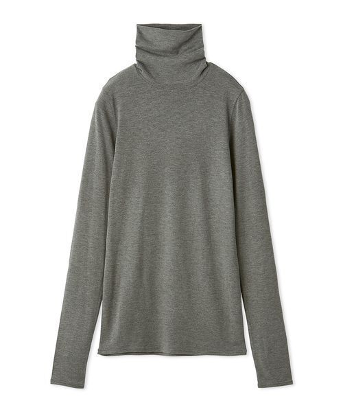 emmi(エミ)の「ハイネックカットソー(Tシャツ/カットソー・レディース・ライム/アイボリー/グレー・F)」の22枚目の写真