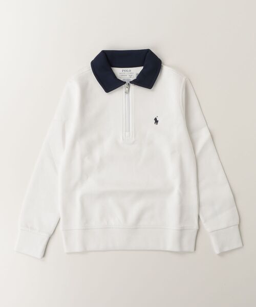 POLO RALPH LAUREN CHILDRENSWEAR（ポロ ラルフ ローレン チルドレンズウェア）の「ダブルニット カラード スウェットシャツ（スウェット・キッズ・ホワイト・XL/S/L/M）」の3枚目の写真