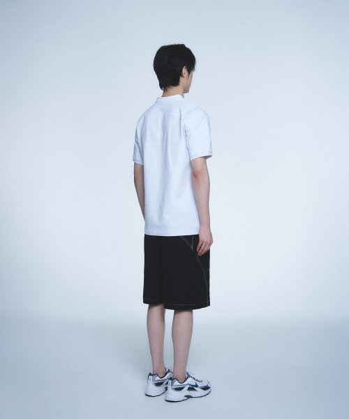 HYUNFIT（ヒョンフィット）の「BASIC COLLAR T-SHIRT-[WHITE]（ポロシャツ・メンズ・その他・MEDIUM/LARGE/X-LARGE）」の4枚目の写真
