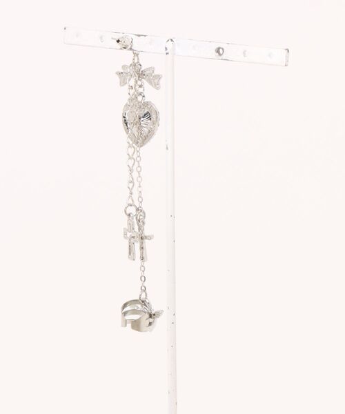 Mayree(メイリー)の「【urge select】Y2K ゴシックモチーフ イヤーカフ付き/ピアス(片耳用)(ピアス(片耳用)・レディース・シルバー系・FREE)」の3枚目の写真
