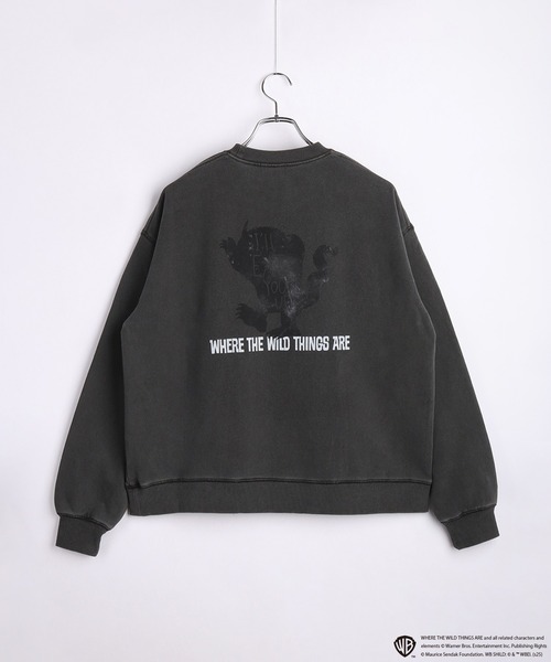 WESTSEA(ウエストシー)の「かいじゅうたちのいるところ / WHERE THE WILD THINGS ARE 裏毛トレーナー 長袖(スウェット・メンズ・ブラック/グレー系その他/ブラック系その他/ベージュ・M/L)」の6枚目の写真