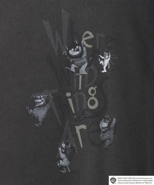 WESTSEA(ウエストシー)の「かいじゅうたちのいるところ / WHERE THE WILD THINGS ARE 裏毛トレーナー 長袖(スウェット・メンズ・ブラック/グレー系その他/ブラック系その他/ベージュ・M/L)」の7枚目の写真