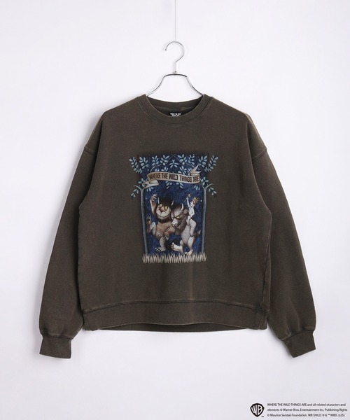 WESTSEA(ウエストシー)の「かいじゅうたちのいるところ / WHERE THE WILD THINGS ARE 裏毛トレーナー 長袖(スウェット・メンズ・ブラック/グレー系その他/ブラック系その他/ベージュ・M/L)」の9枚目の写真