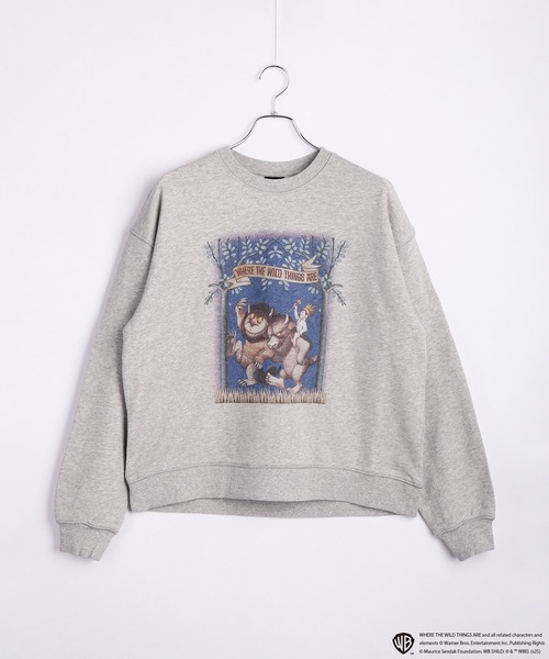 WESTSEA(ウエストシー)の「かいじゅうたちのいるところ / WHERE THE WILD THINGS ARE 裏毛トレーナー 長袖(スウェット・メンズ・ブラック/グレー系その他/ブラック系その他/ベージュ・M/L)」の13枚目の写真