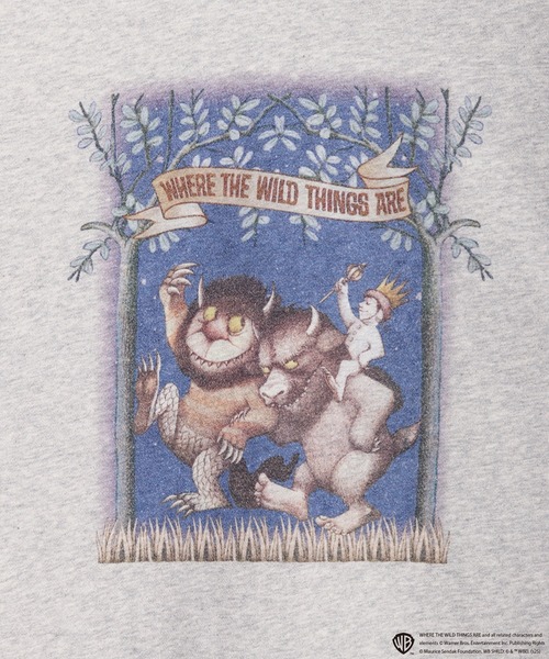WESTSEA(ウエストシー)の「かいじゅうたちのいるところ / WHERE THE WILD THINGS ARE 裏毛トレーナー 長袖(スウェット・メンズ・ブラック/グレー系その他/ブラック系その他/ベージュ・M/L)」の15枚目の写真