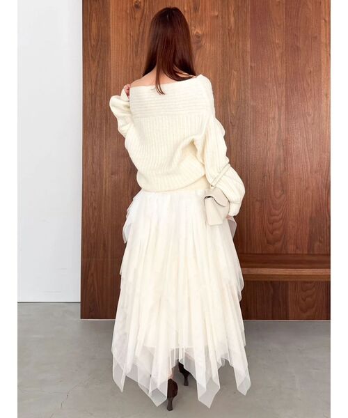 dazzlin（ダズリン）の「オーバーパステリーニット（ニット/セーター・レディース・ブルー/チャコールグレー/グリーン/ピンク/ブラック/アイボリー・FREE）」の8枚目の写真