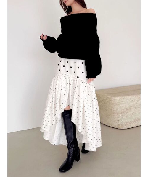 dazzlin（ダズリン）の「オーバーパステリーニット（ニット/セーター・レディース・ブルー/チャコールグレー/グリーン/ピンク/ブラック/アイボリー・FREE）」の11枚目の写真