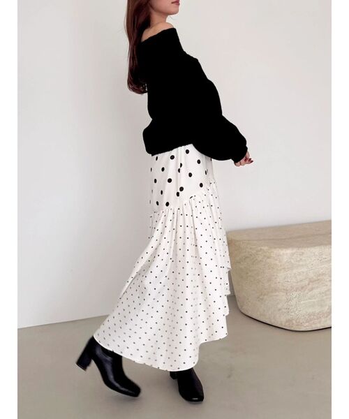 dazzlin（ダズリン）の「オーバーパステリーニット（ニット/セーター・レディース・ブルー/チャコールグレー/グリーン/ピンク/ブラック/アイボリー・FREE）」の12枚目の写真