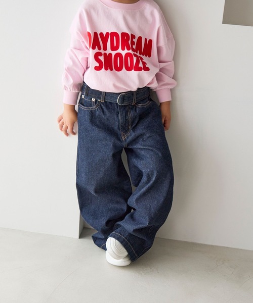 セール】ベルトツキワイドパンツ 607549（デニムパンツ）｜LOWRYS FARM