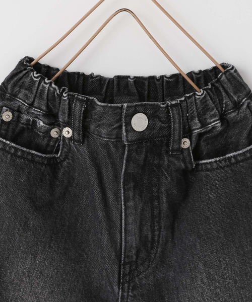 LOWRYS FARM（ローリーズファーム）の「ベルトツキワイドパンツ　607549（デニムパンツ・キッズ・ブルー/ワンウォッシュ/ブラック・140cm/130cm/120cm/110cm/150cm）」の14枚目の写真